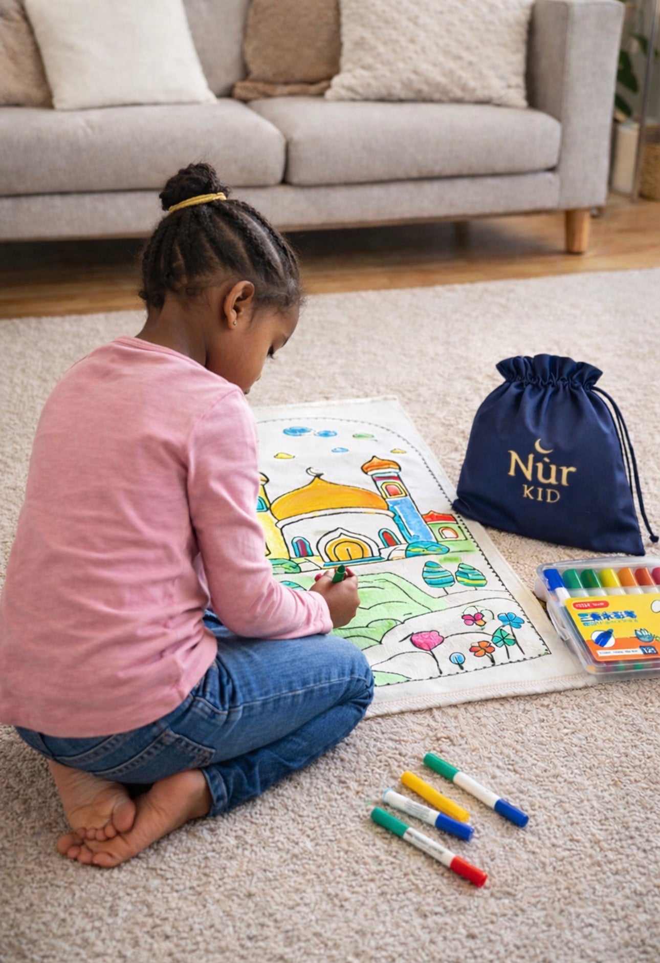 Le Tapis de prière à colorier Nūr Kid®✨