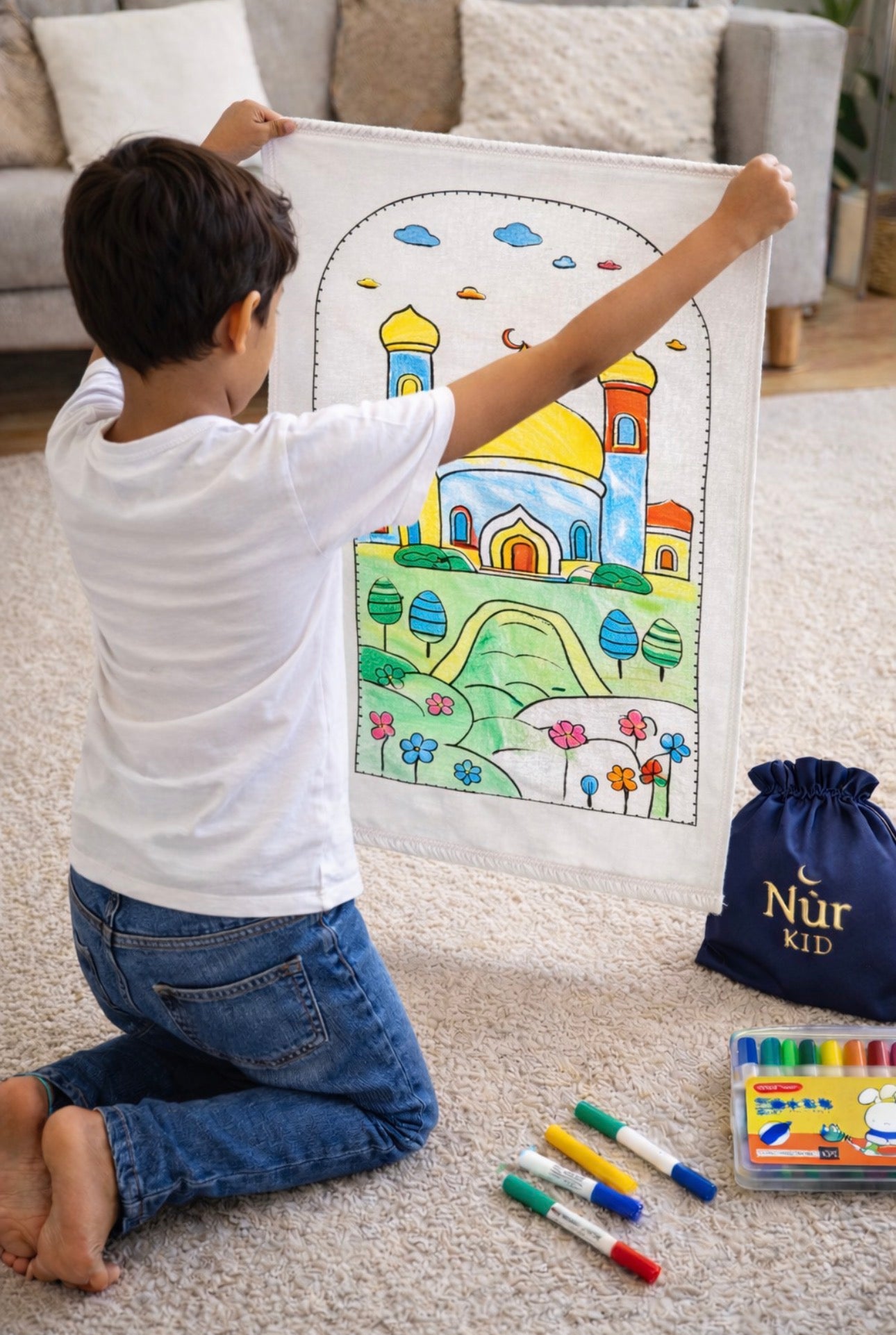 Le Tapis de prière à colorier Nūr Kid®✨